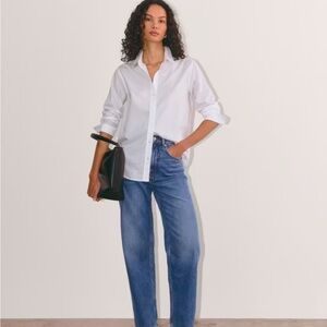 NWT Silky Cotton Relaxed Shirt